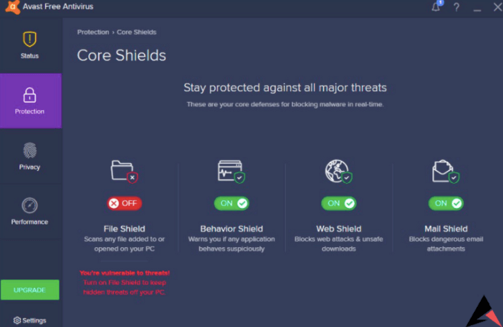 Disable Shields In Avast
