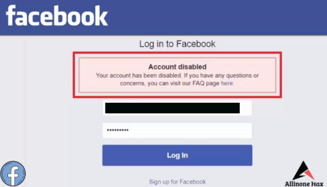 Disabled FB Account